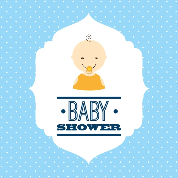 Babby shower design — Stock Vector