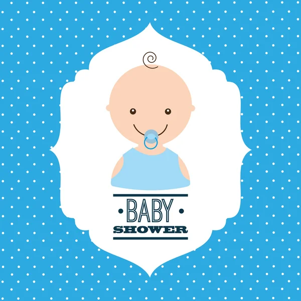 Babby shower design — Stock Vector