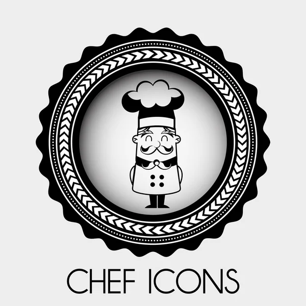 Chef-kok ontwerp — Stockvector