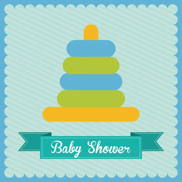 Baby dusch design — Stock vektor