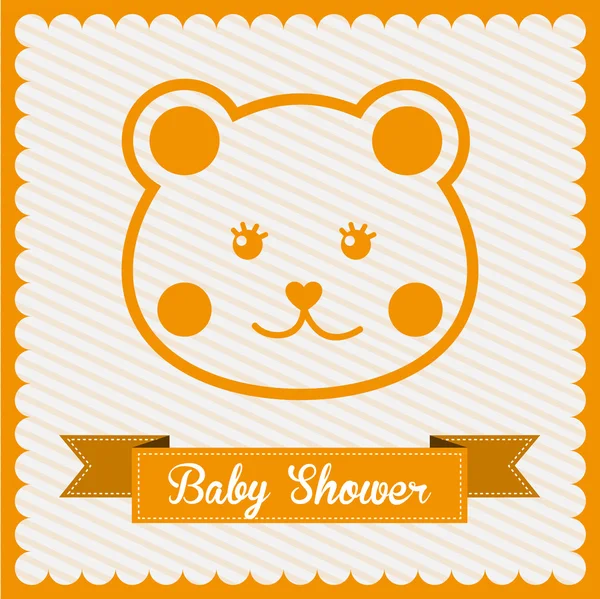 Desain baby shower - Stok Vektor