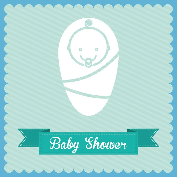 Baby douche ontwerp — Stockvector