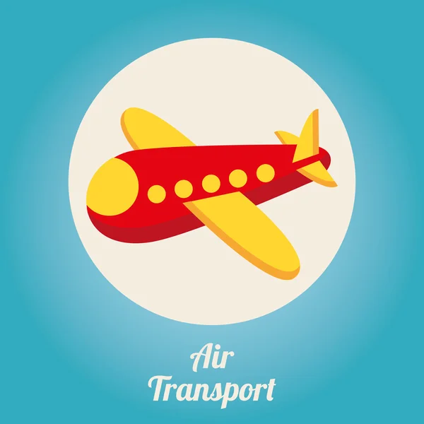 Diseño del transporte aéreo — Archivo Imágenes Vectoriales