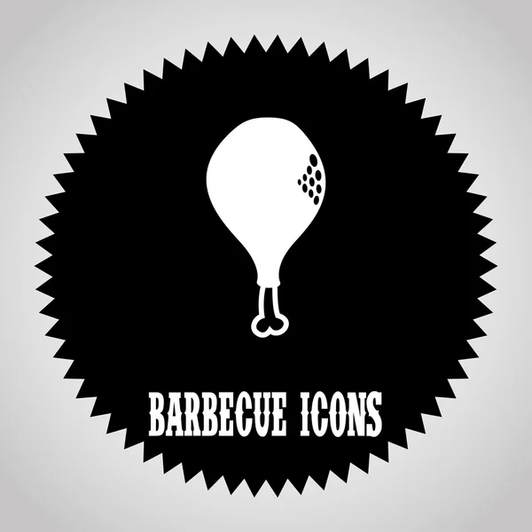 Barbecue ontwerp — Stockvector