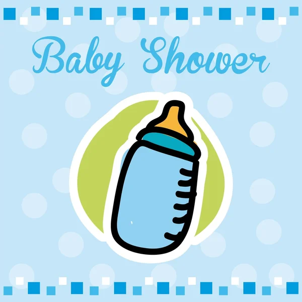 Conception de douche bébé — Image vectorielle