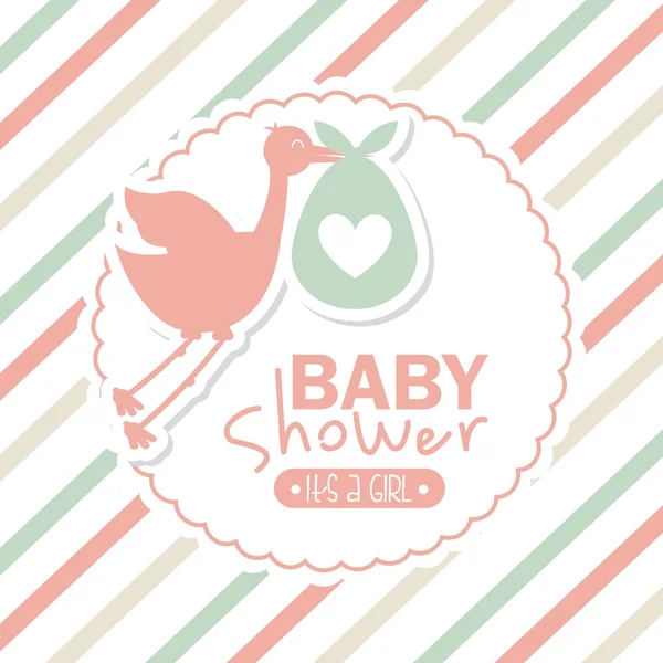 Baby shower design — Stock Vector