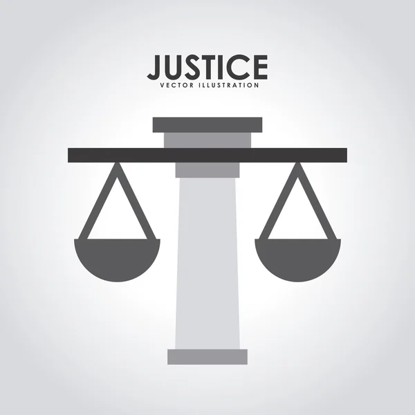 Diseño de justicia — Vector de stock
