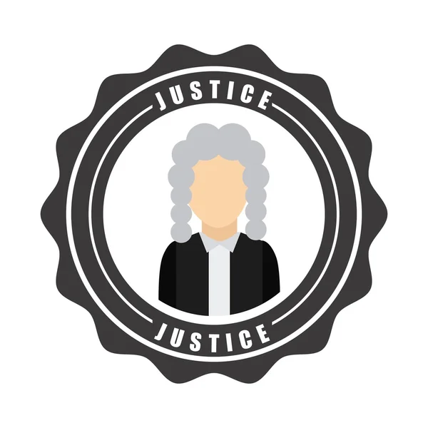 Progettazione della giustizia — Vettoriale Stock