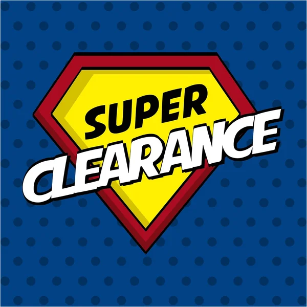Clearance design — Stock Vector