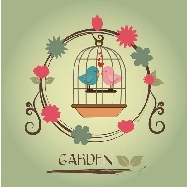 Garden — Stock Vector