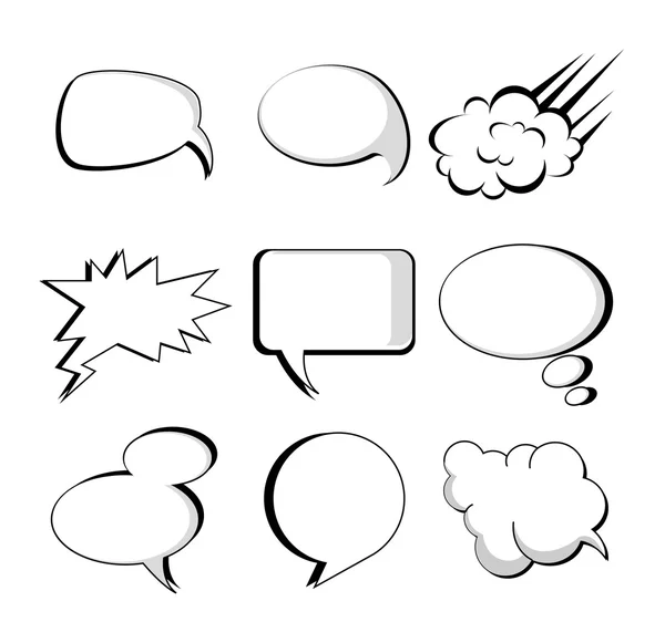 Comics icons — Stock Vector