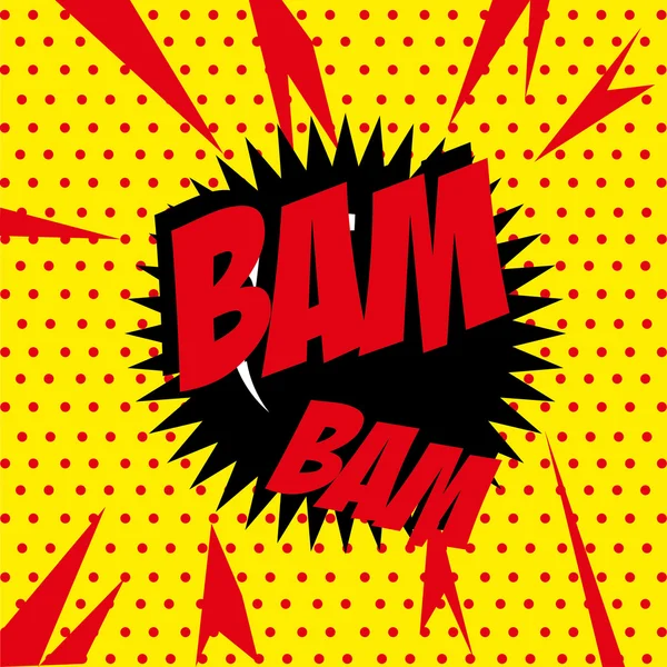 BAM bam comic — Stockvector