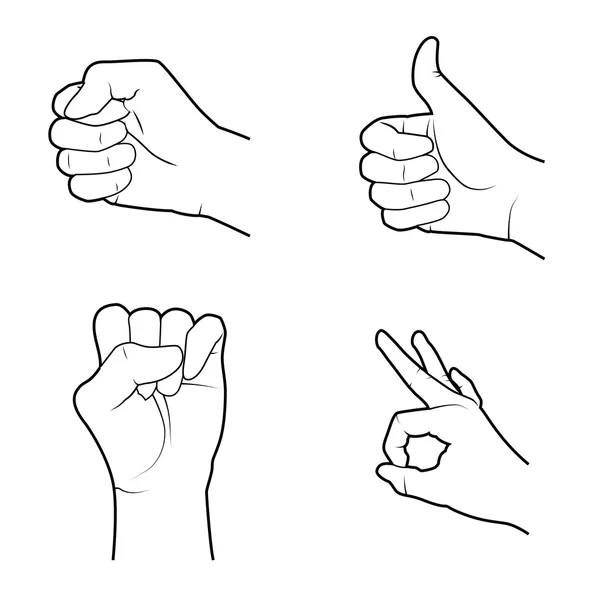 Руки сигналів — стоковий вектор