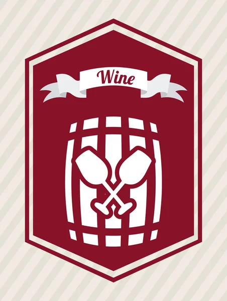 Diseño del vino — Vector de stock