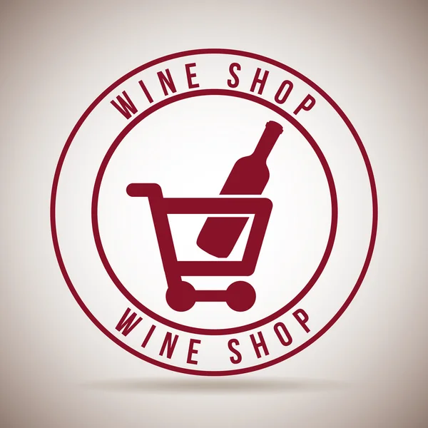 Design del vino — Vettoriale Stock