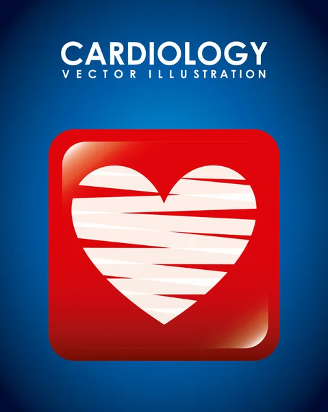 Cardiology design — Stock Vector