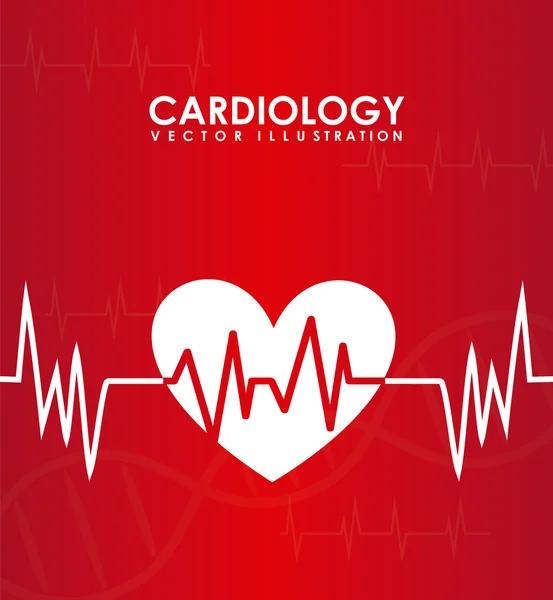 Conception de cardiologie — Image vectorielle