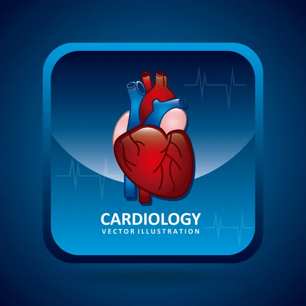 Diseño de cardiología — Archivo Imágenes Vectoriales