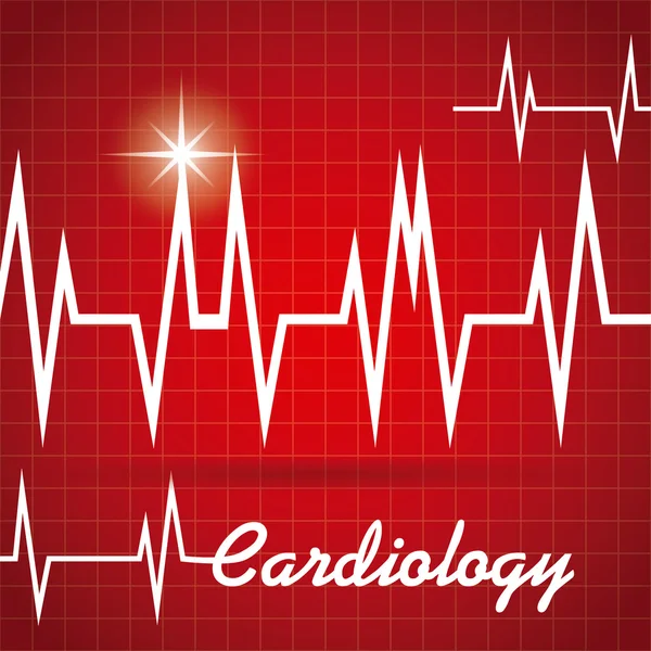 Desenho da cardiologia — Vetor de Stock