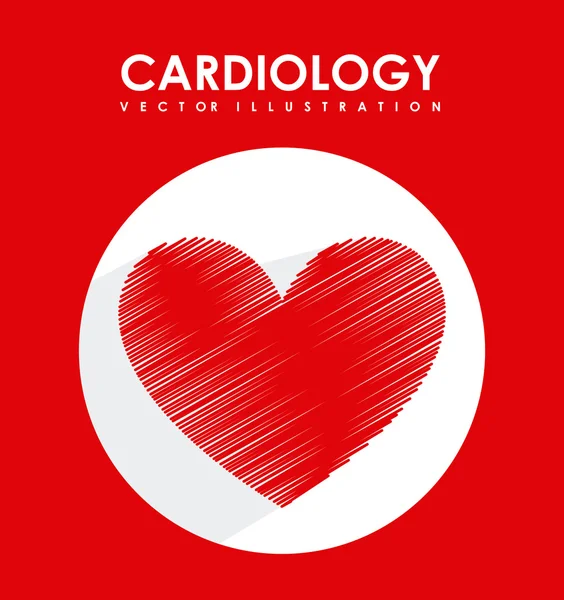 Cardiology design — Stock Vector