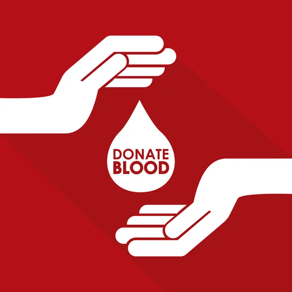 Здавати кров дизайн — стоковий вектор