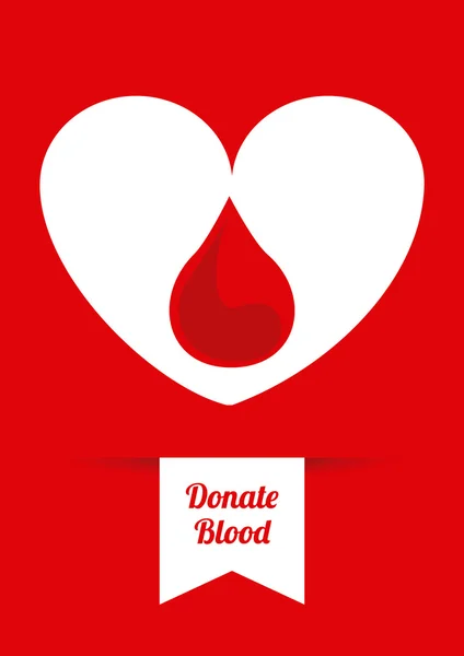 Donate blood design — Stock Vector