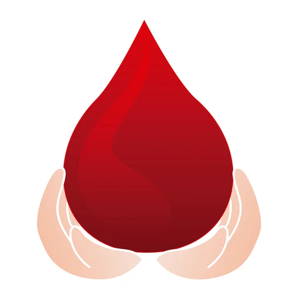 寄付血デザイン — ストックベクタ