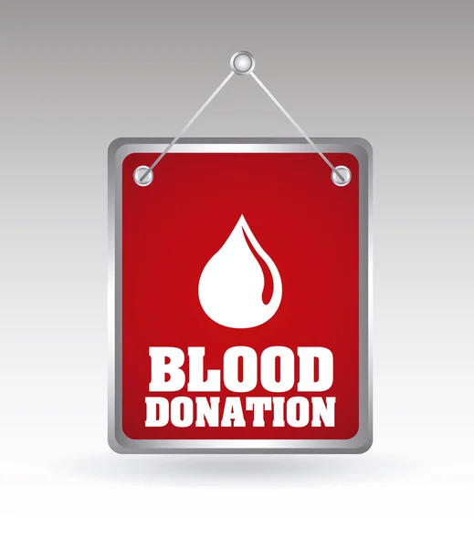 Donate blood design — Stock Vector