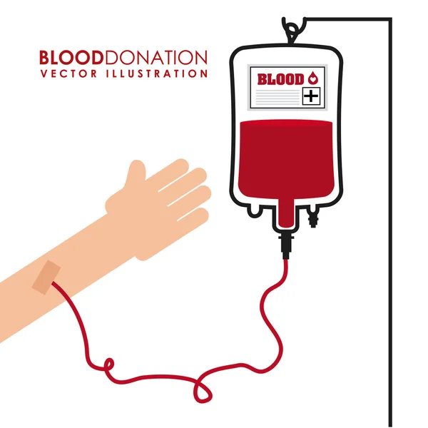 Donar sangre diseño — Vector de stock