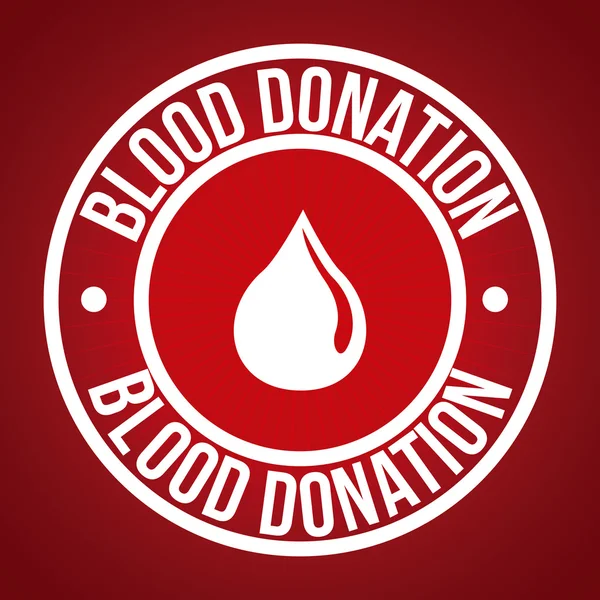 Bağış kan tasarım — Stok Vektör