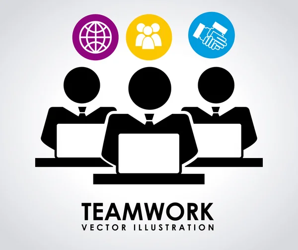 Teamwork design — Stock Vector