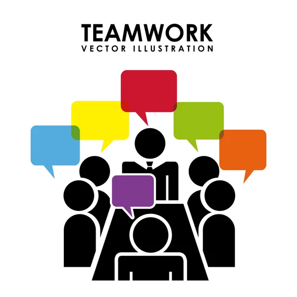 Teamwork design — Stock Vector