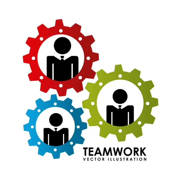 Teamarbeit — Stockvektor