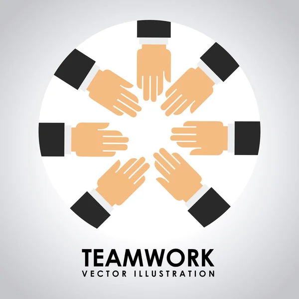 Teamwerk ontwerp — Stockvector