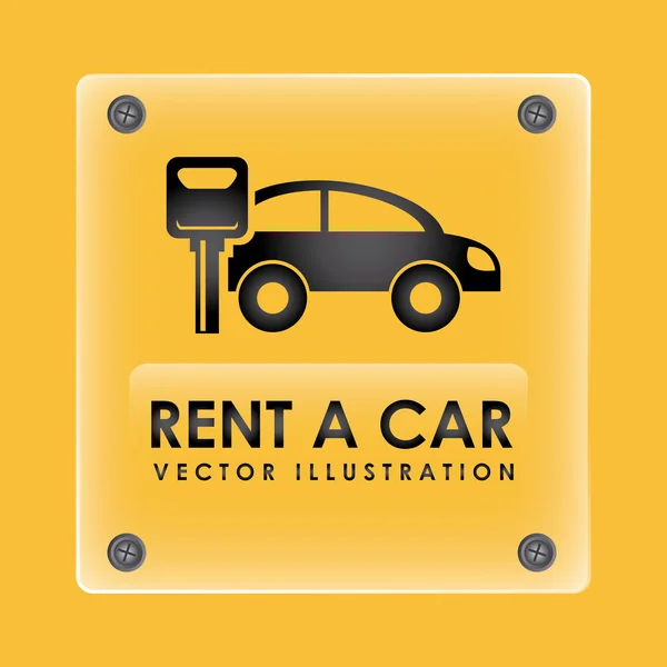 Rent car design — Stock Vector