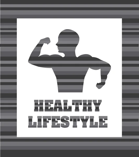 Healthy lifestyle design — Stock Vector