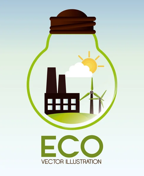 Ecologie ontwerp — Stockvector