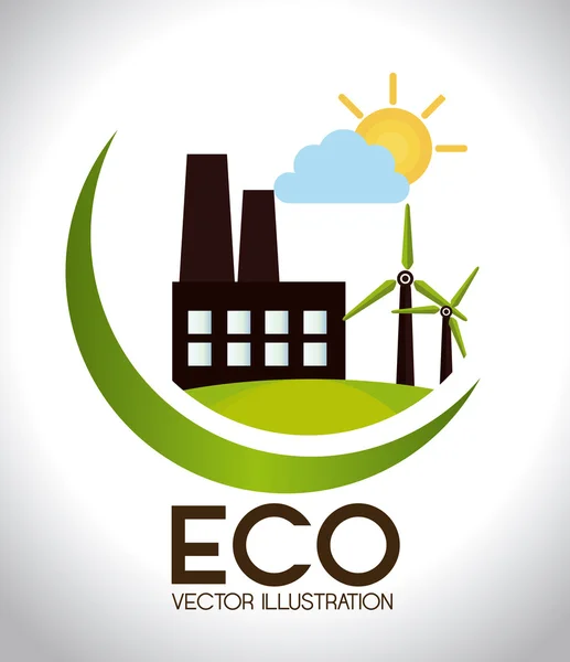 Ecologie ontwerp — Stockvector