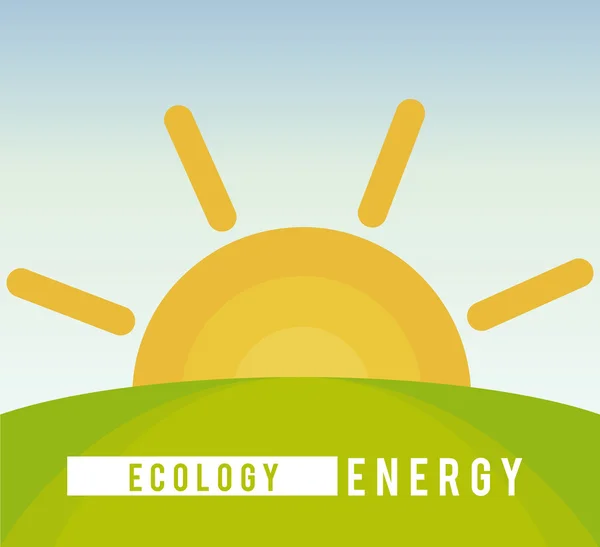 Desenho da ecologia — Vetor de Stock