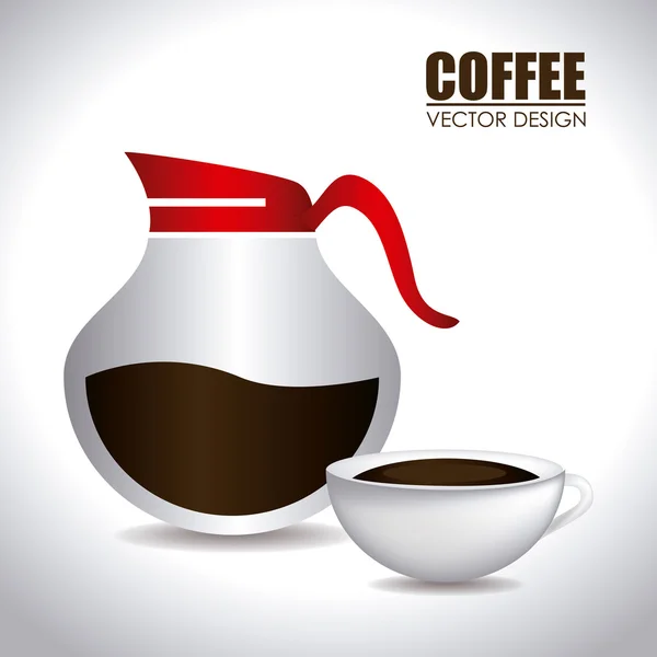 Design del caffè — Vettoriale Stock