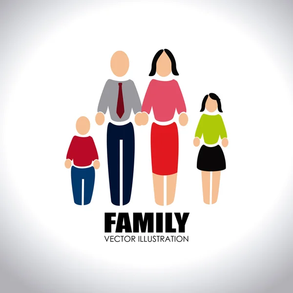 Familie ontwerp — Stockvector
