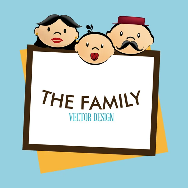 Familiendesign — Stockvektor