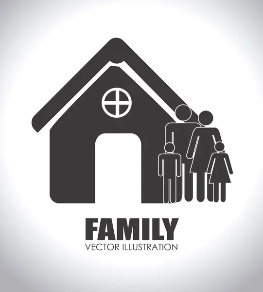 Conception familiale — Image vectorielle