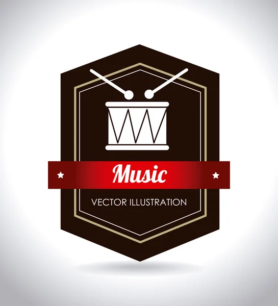 Diseño musical — Vector de stock