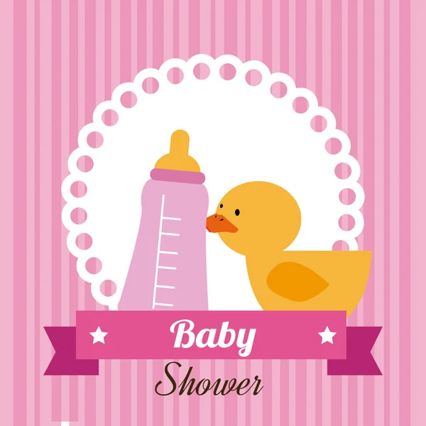 Baby douche ontwerp — Stockvector