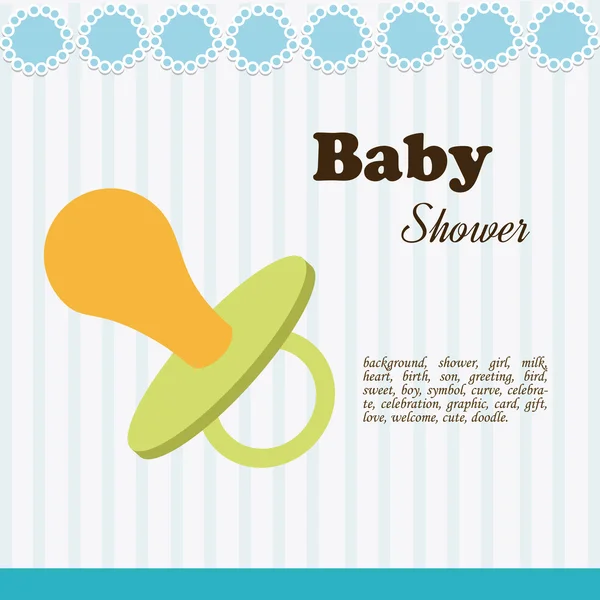 Baby shower design — Stock Vector