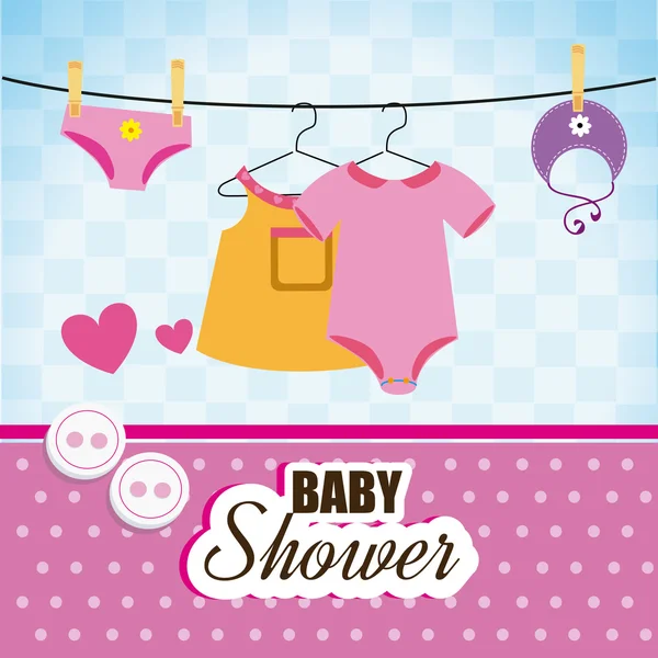 Babydusche — Stockvektor