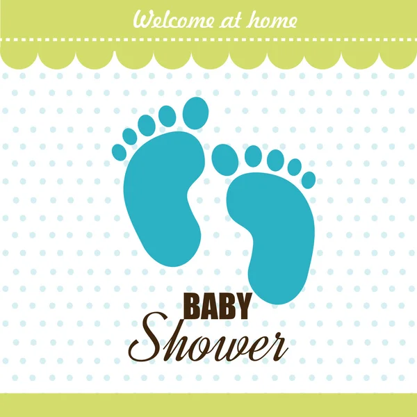 Baby douche ontwerp — Stockvector