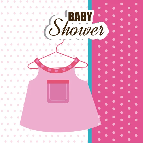 Baby douche ontwerp — Stockvector