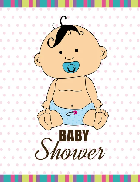 Baby douche ontwerp — Stockvector